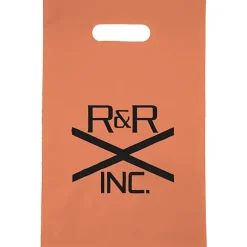 Colored Frosted Die-Cut Convention Bag - 14 inches x 9-1/2 inches