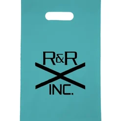 Colored Frosted Die-Cut Convention Bag - 14 inches x 9-1/2 inches