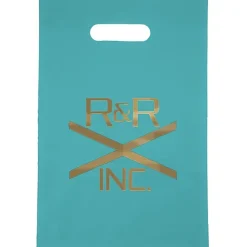 Colored Frosted Die-Cut Convention Bag - 14 inches x 9-1/2 inches - Foil