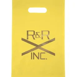 Colored Frosted Die-Cut Convention Bag - 14 inches x 9-1/2 inches - Foil