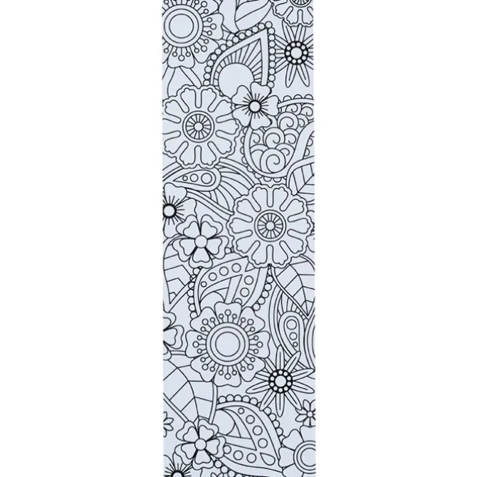 Coloring Bookmark - Floral