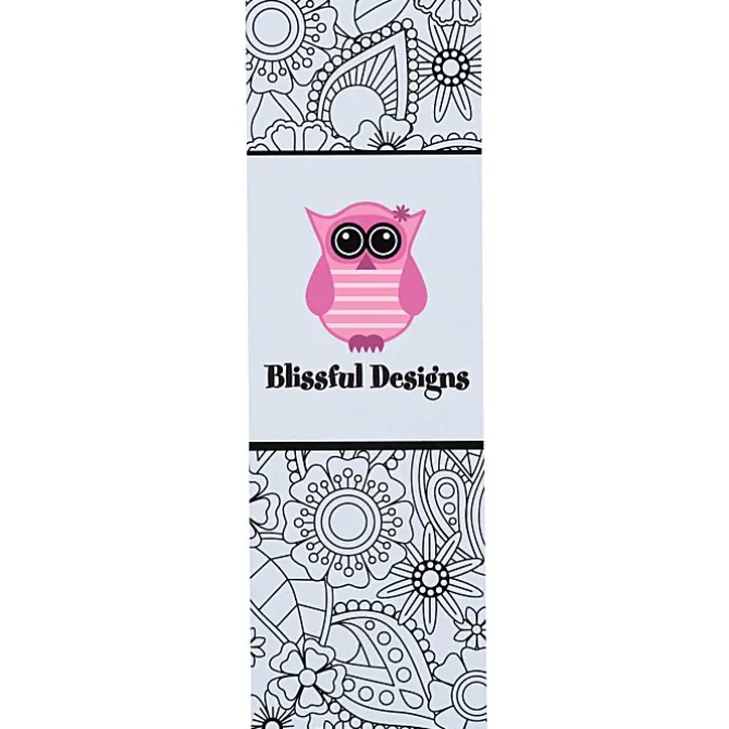 Coloring Bookmark - Floral