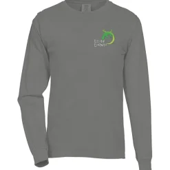 Comfort Colors Garment-Dyed 6.1-oz LS T-Shirt - Embroidered