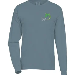 Comfort Colors Garment-Dyed 6.1-oz LS T-Shirt - Embroidered
