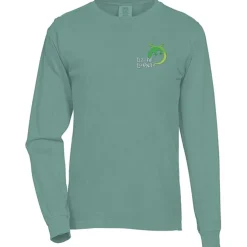 Comfort Colors Garment-Dyed 6.1-oz LS T-Shirt - Embroidered