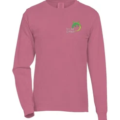 Comfort Colors Garment-Dyed 6.1-oz LS T-Shirt - Embroidered