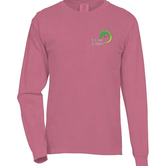 Comfort Colors Garment-Dyed 6.1-oz LS T-Shirt - Embroidered