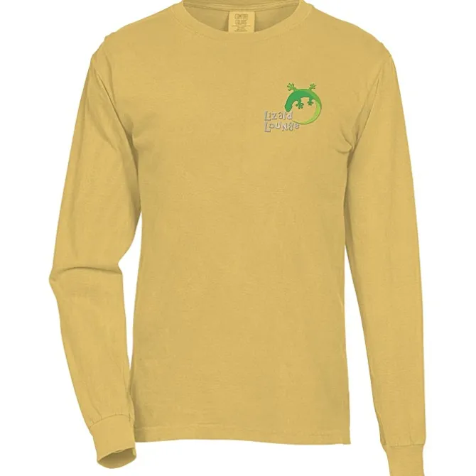 Comfort Colors Garment-Dyed 6.1-oz LS T-Shirt - Embroidered