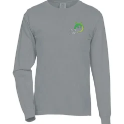 Comfort Colors Garment-Dyed 6.1-oz LS T-Shirt - Embroidered