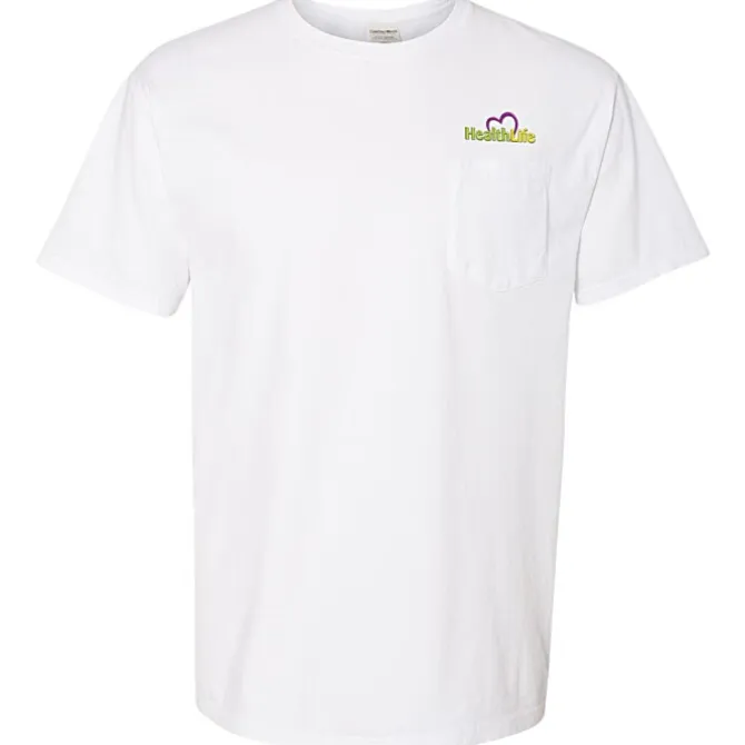 ComfortWash Garment-Dyed Pocket Tee - Embroidered