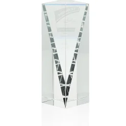 Conquest Crystal Tower Award - 6 inches