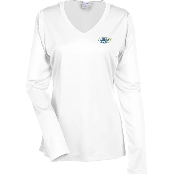 Contender Athletic LS V-Neck T-Shirt - Ladies' - Embroidered