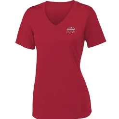 Contender Athletic V-Neck T-Shirt - Ladies' - Embroidered