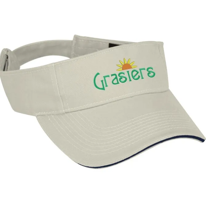 Contrast Peak Twill Visor - 24 hr
