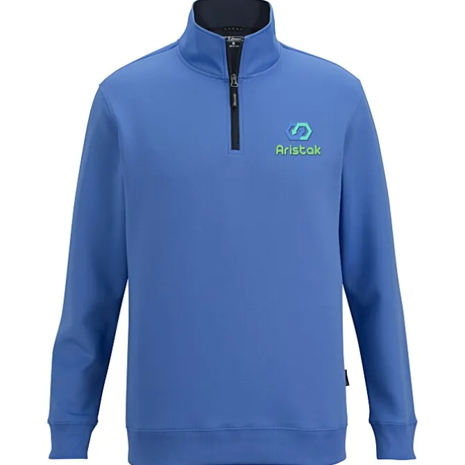 Contrast Zipper Performance 1/4-Zip Pullover