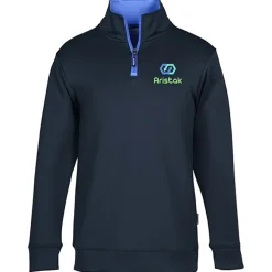 Contrast Zipper Performance 1/4-Zip Pullover - 24 hr
