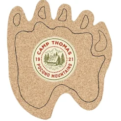 Cork Coaster - Paw - Full Color