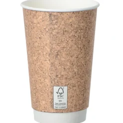 Cork Full Color Insulated Paper Cup - 16 oz.