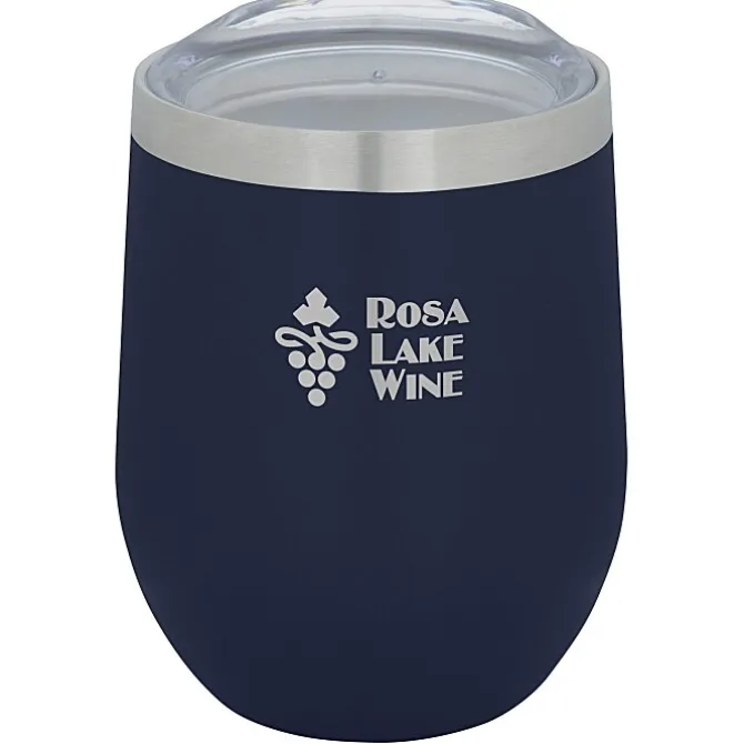 Corzo Vacuum Insulated Wine Cup - 12 oz - Laser Engraved