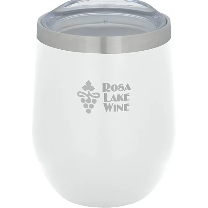 Corzo Vacuum Insulated Wine Cup - 12 oz - Laser Engraved