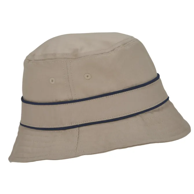 Cotton Bucket Hat with Trim
