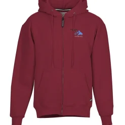 Cotton Rich Zip Front Hoodie - Embroidered