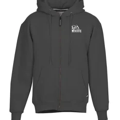 Cotton Rich Zip Front Hoodie - Screen