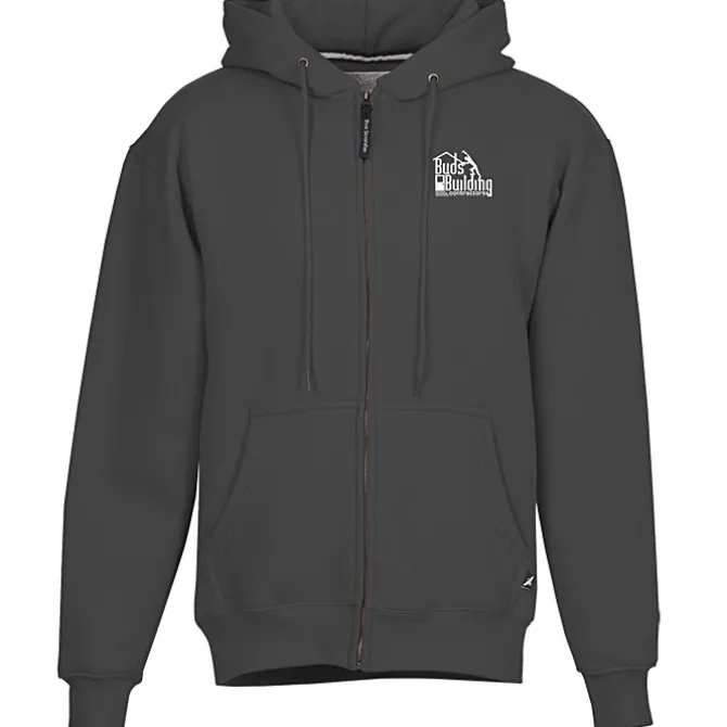 Cotton Rich Zip Front Hoodie - Screen