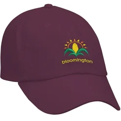Cotton Washed Cap - Solid - Embroidered