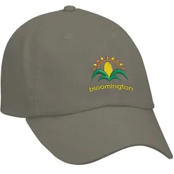Cotton Washed Cap - Solid - Embroidered