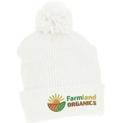 Cozy Rib Knit Pom Beanie