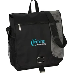 Crossing Vertical Laptop Messenger - Embroidered
