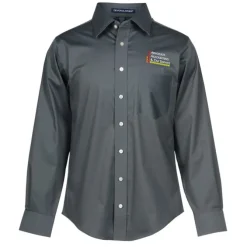 Crown Collection Solid Stretch Twill Shirt - Men's