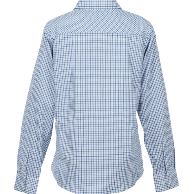 CrownLux Performance Micro Windowpane Shirt - Ladies'