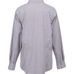 CrownLux Performance Micro Windowpane Shirt - Men's