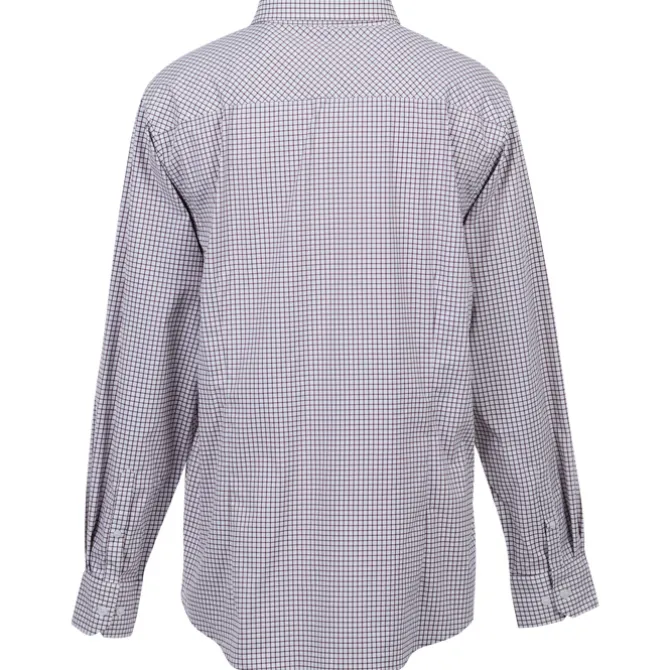 CrownLux Performance Micro Windowpane Shirt - Men's