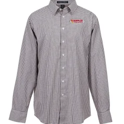 CrownLux Performance Micro Windowpane Shirt - Men's
