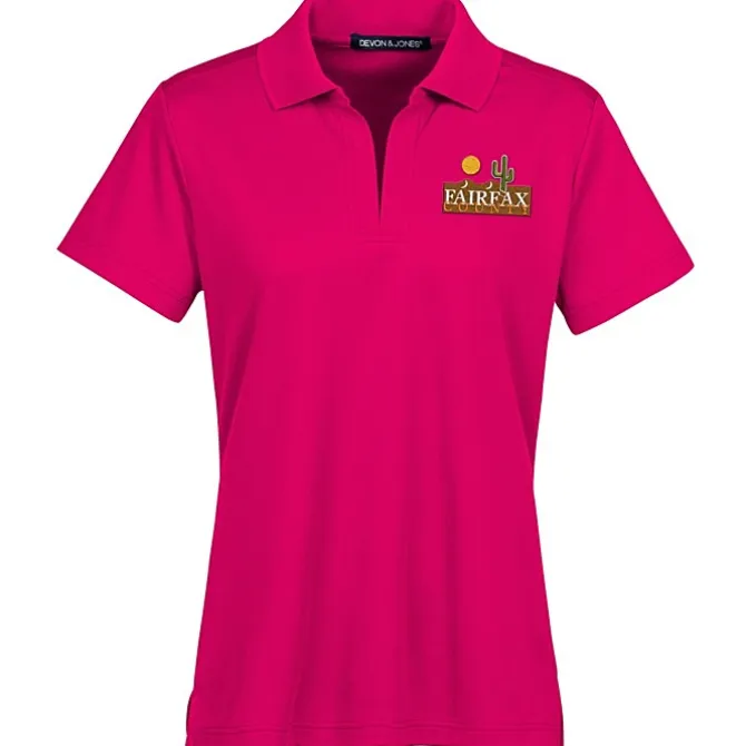CrownLux Performance Plaited Polo - Ladies'