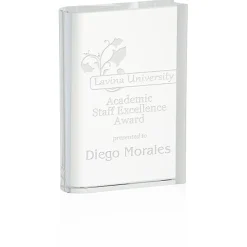 Crystal Book Award - 7 inches