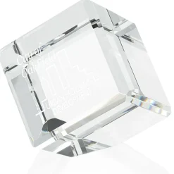 Crystal Corner Block Award - 2 inches