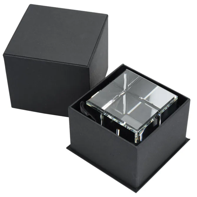 Crystal Corner Block Award - 4 inches