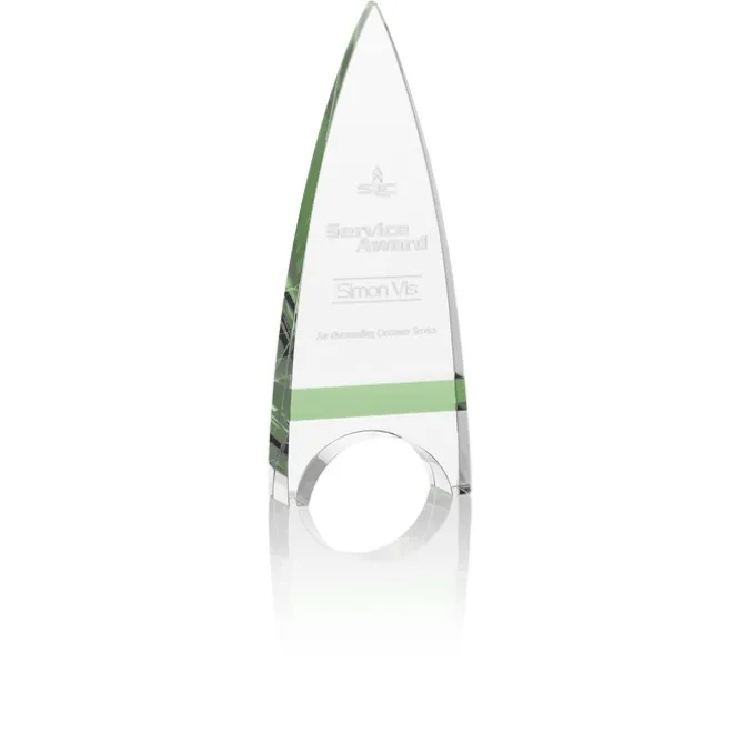 Crystal Crest Award - 9 inches
