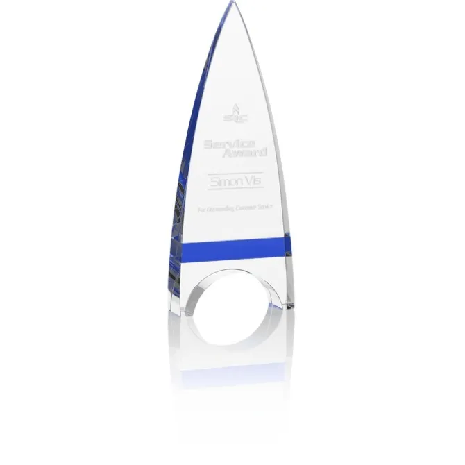 Crystal Crest Award - 9 inches