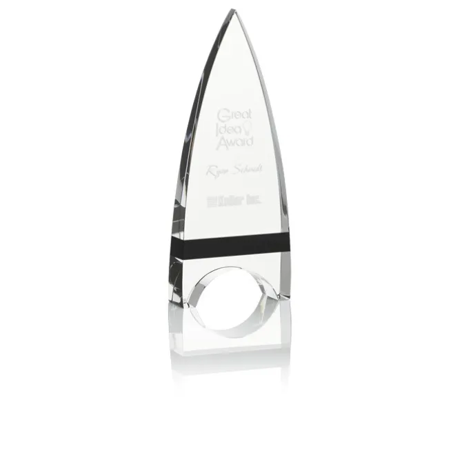 Crystal Crest Award - 8 inches