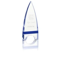 Crystal Crest Award - 8 inches