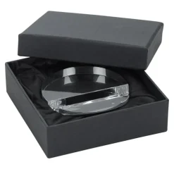 Crystal Paperweight Phone Stand - Round