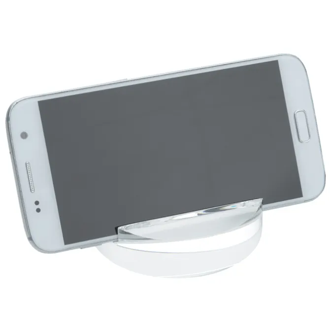 Crystal Paperweight Phone Stand - Round