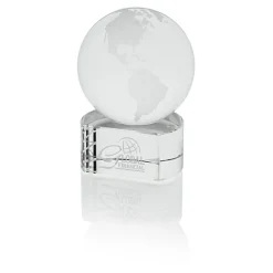 Crystal World Award - 3 inches