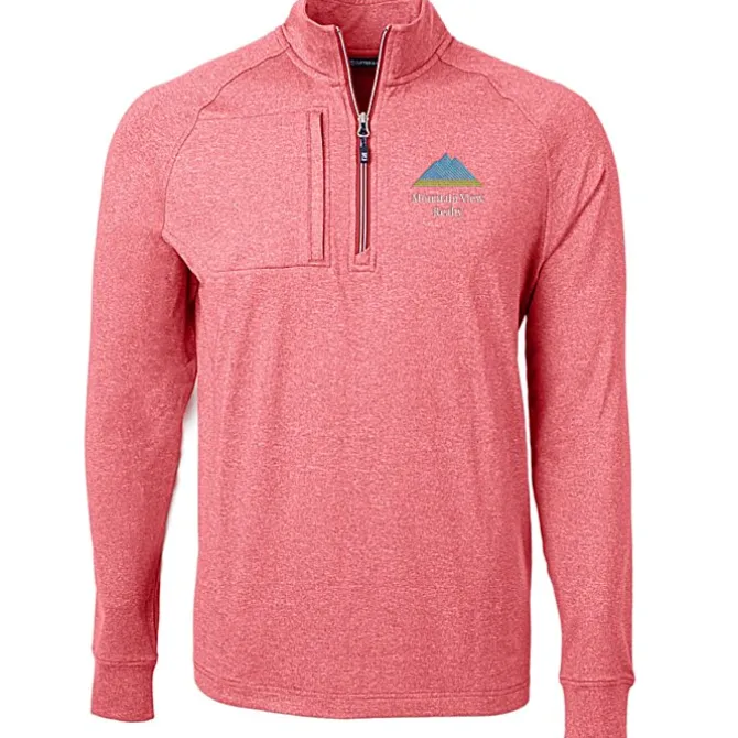 Cutter & Buck Adapt Knit Heather 1/4-Zip Pullover - Men's