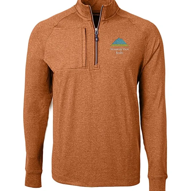Cutter & Buck Adapt Knit Heather 1/4-Zip Pullover - Men's